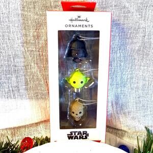 Star Wars - Set of 3 Miniature Hallmark Ornaments - NRFB